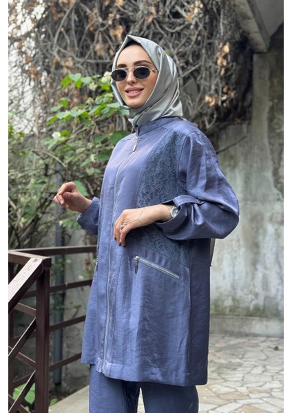 Nurcan Çetin Pantolonlu Takım 25426 Indigo