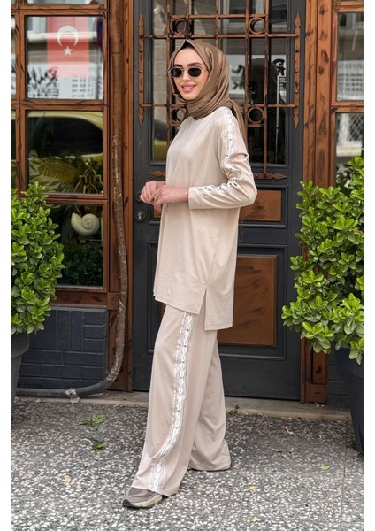 Pantolonlu Takım S-5983 Bej fiyatları