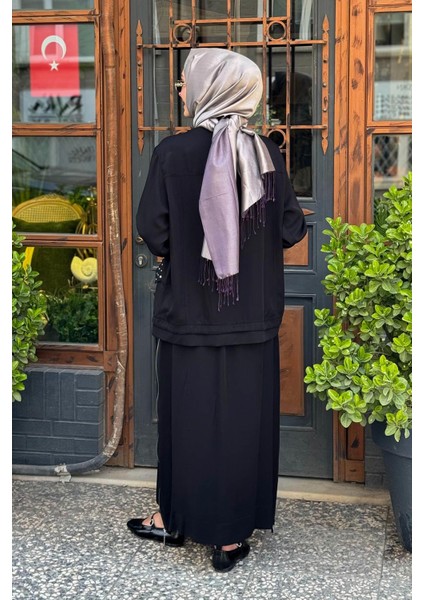 Nurcan Çetin Etekli Takım 25411 Siyah