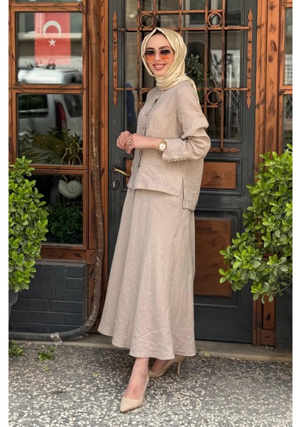 Etekli Takım T25Y-8048 Bej fiyatları