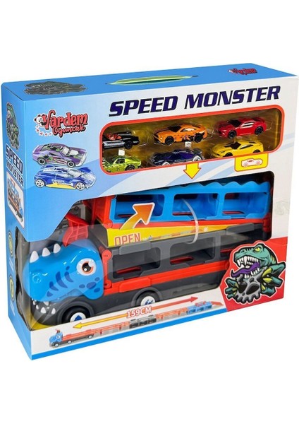 GD001 Parkurlu Araba Fırlatan Dinazor -Vardem Oyuncak