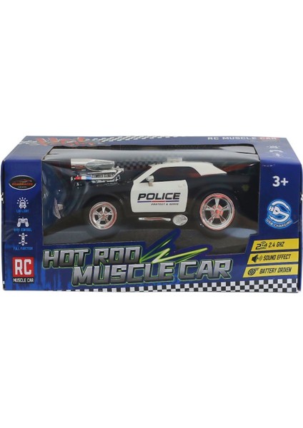 MK8125B Kumandalı Sesli Işıklı Drift Polis Arabası 1:16