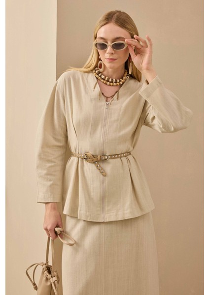 Pamuk Keten Ceket Sedef fiyatları