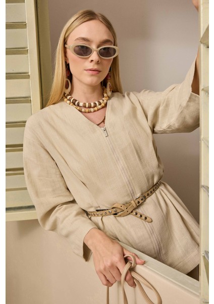 Pamuk Keten Ceket Sedef modelleri