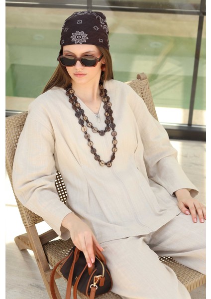 Pamuk Keten Ceket Sedef indirimleri