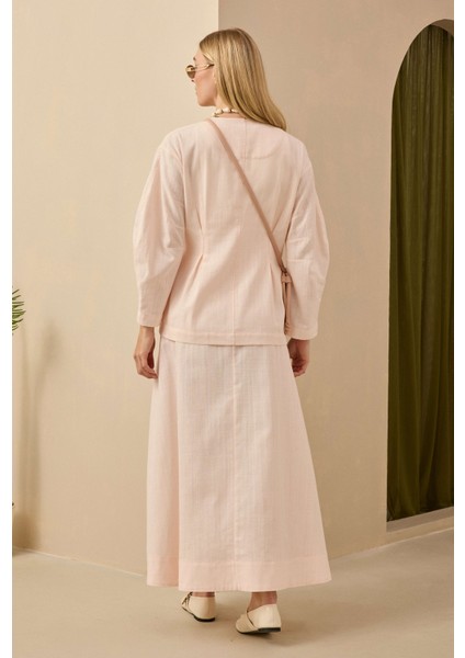 Pamuk Keten Etek Soft Pembe