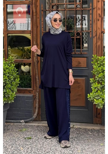 Pantolonlu Takım S-5983 Lacivert