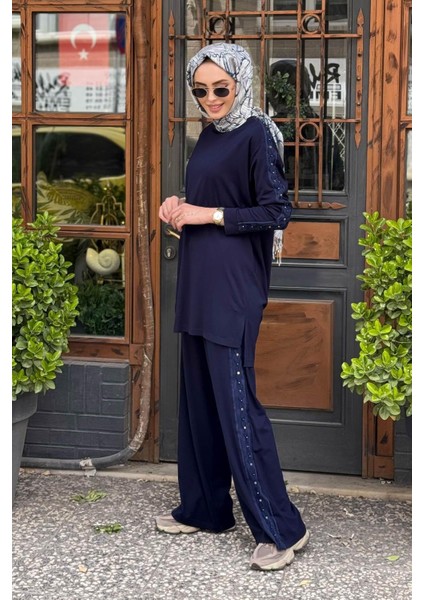 Pantolonlu Takım S-5983 Lacivert fiyatları