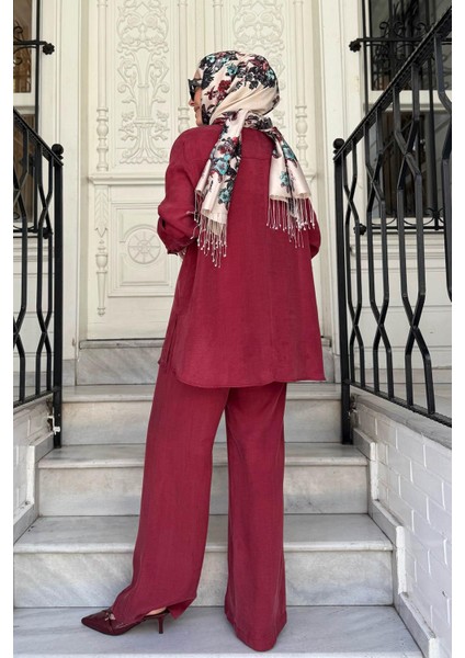 Nare Gömlekli Takım CL25Y02CL370801 Bordo fırsatları