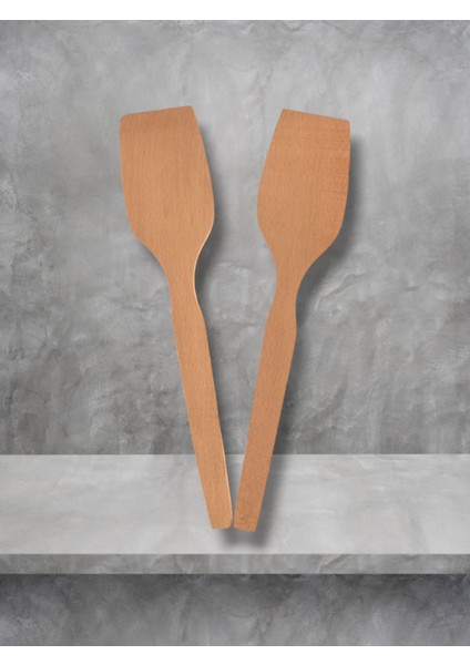 5'li Ahşap Yemek Kaşık Takımı ve Spatula Tahta Kaşık Seti