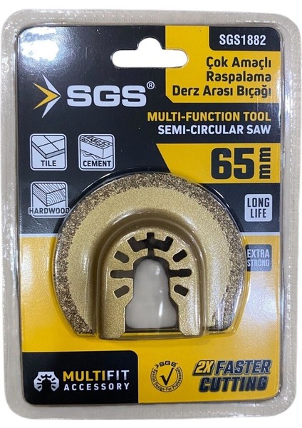 ve Raspalama Derz Arası Temizleme Başlığı Karbür 65MM