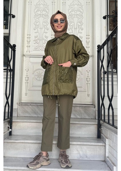 Ceket KA-B25-13041 Haki