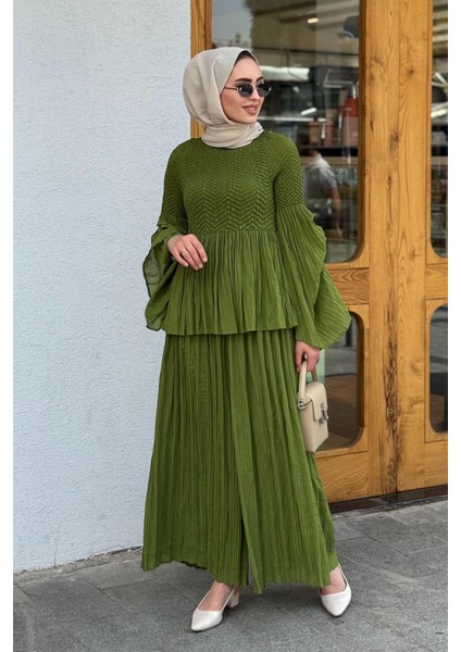 Pantolonlu Takım 25S3033 Yeşil