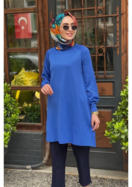Tunik 10002511711001 Saks Mavi