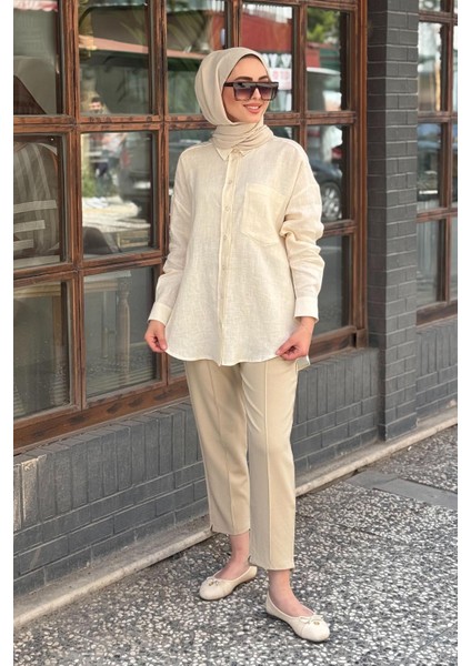Tunik KA-B25-21257 Krem