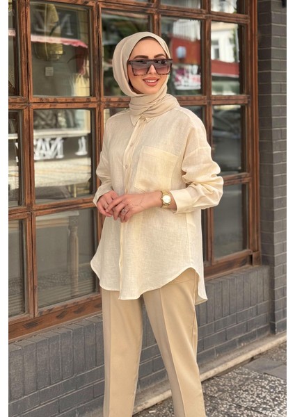 Tunik KA-B25-21257 Krem modelleri
