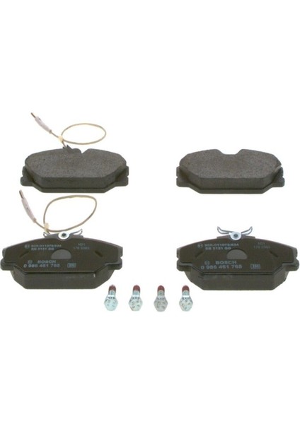 Fren Balatası Seti; Ön Renault Laguna I 3.0i 1/1994 - 2/2001 123 Kw B56