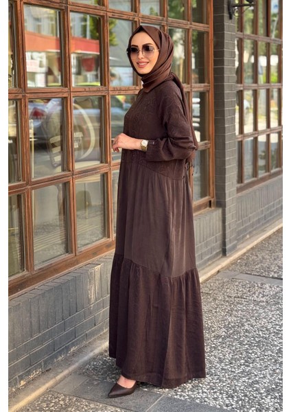 Elbise 7033 Kahve