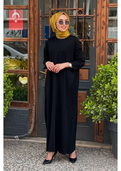 Triko Elbise 7060 Siyah