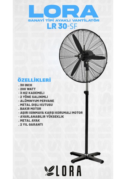 30 Inç Ayaklı Sanayi Vantilatör fiyatları