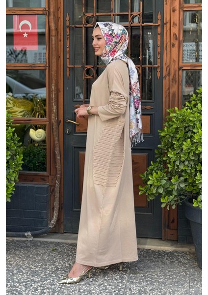 Triko Elbise 7060 Camel