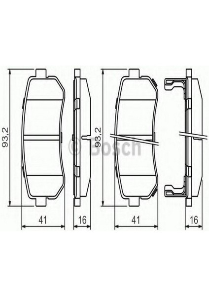 Diskli Fren Balatası Seti; Arka Hyundaı I20 1.6 Crdi 1/2009 - 3/2012 94 Kw Pb, Pbt