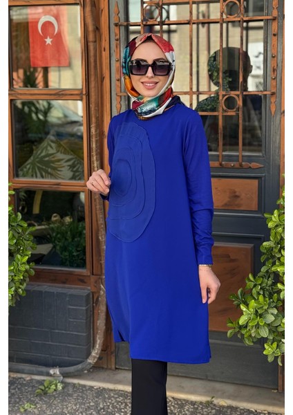 Redshow Tunik 25065 Saks Mavi modelleri