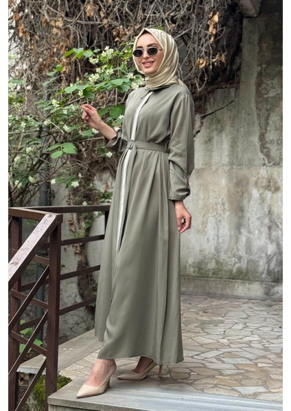 Nurcan Çetin Elbise 25125A Haki