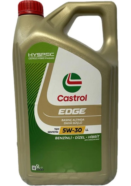 Edge 5W-30 Ll 5 Litre Motor Yağı ( Üretim Yılı 2025 )