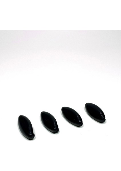 4 Adet Plastik Çengelli Eşarp ve Şal Iğnesi Siyah 4 cm