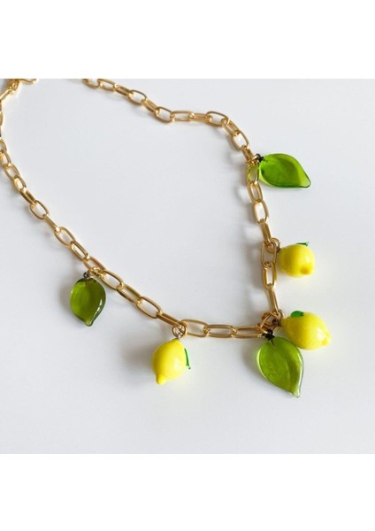 Murano Limon Kolye