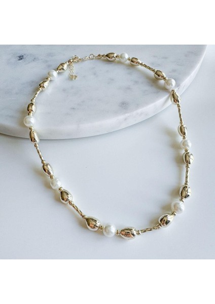 Inci Çubuk Gold Kolye