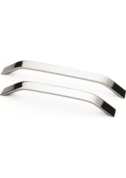 Eko Şahin Alüminyum Metal Lüks Modern Mobilya Çekmece Mutfak Dolabı Kulpu Krom 128mm