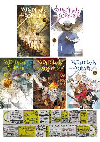 Vadedilmiş Yokyer 13-14-15-16-17. Ciltler Manga Seti + Mat. Öğreten Cetvel