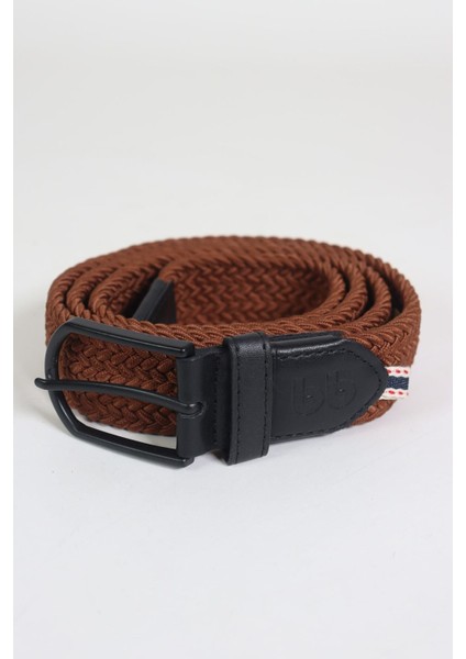 Elastik Örgü Unisex Kemer Taba