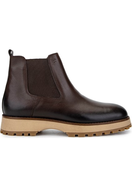 Erkek Hakiki Deri Kahverengi Casual Bot 863 10348 Erk Bot SK24-25 Kahve