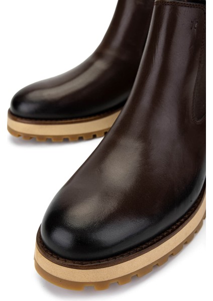 Erkek Hakiki Deri Kahverengi Casual Bot 863 10348 Erk Bot SK24-25 Kahve fırsatları