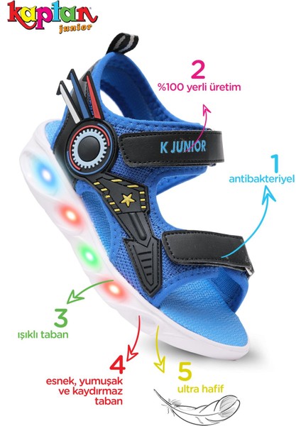 Erkek Bebek Çocuk Işıklı Ayakkabı Sandalet Bvte 600 fiyatları