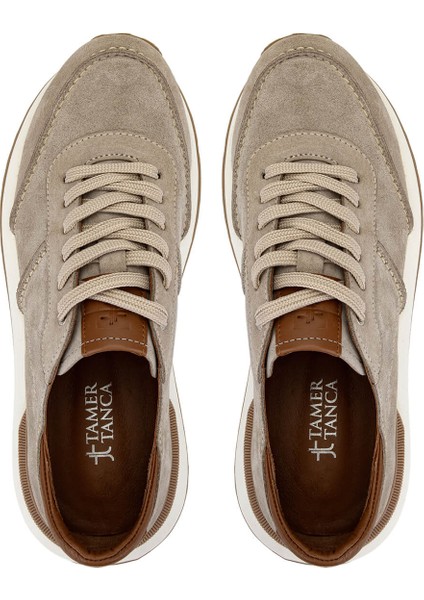 Erkek Hakiki Deri Bej Süet Sneakers & Spor Ayakkabı 870 1345 Erk Ayk Y25 Bej Suet indirimleri