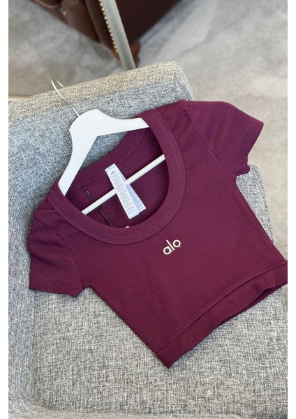 Geniş Yaka Kaşkorse Body- Bordo