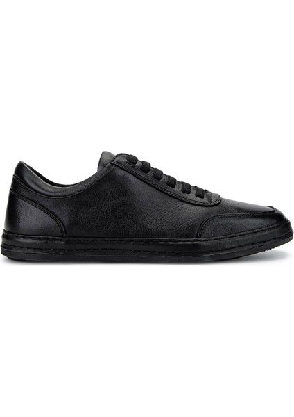 Erkek Hakiki Deri Siyah Deri Sneakers & Spor Ayakkabı 128 265530 Erk Ayk Y25 Sıyah Dr