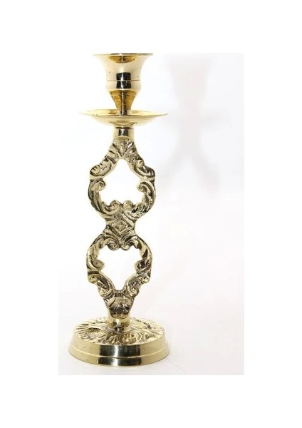 Tekli Pirinç Şamdan Model 4