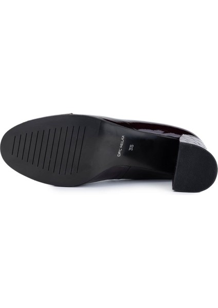Kadın Hakiki Deri Bordo Comfort Ayakkabı 611 H61019 Bn Ayk Y25 Bordo Crc/bordo Vrnc fırsatları