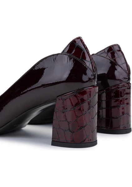 Kadın Hakiki Deri Bordo Comfort Ayakkabı 611 H61019 Bn Ayk Y25 Bordo Crc/bordo Vrnc indirimleri