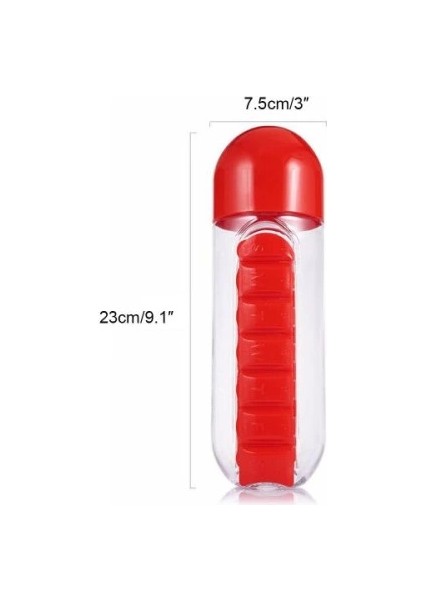 Pillbox Su Matarası