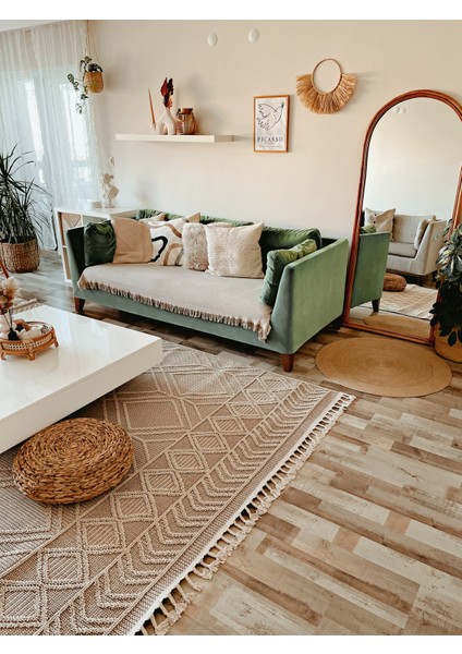 Joya Naturel Sisal Jüt Halı Modern Hasır Kilim Oturma Odası Salon Mutfak Balkon Yolluk Halısı