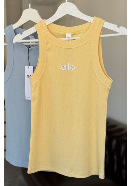 Yazı Nakış Detaylı Fitilli Crop- Sarı fiyatları