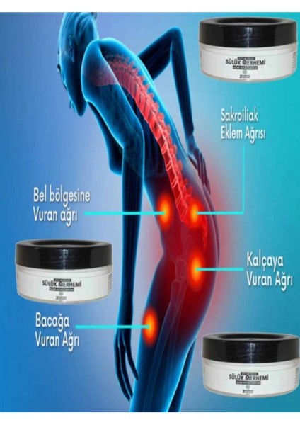 Mucizevi Sülük Merhemi Tüm Vücut Sızıları Masaj Bakım Kremi 50 ml x 1 Adet