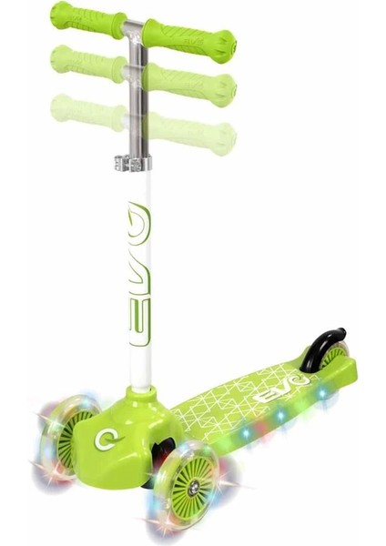 Evo Scooter 3tkr Işıklı Max 50KG Yeşil