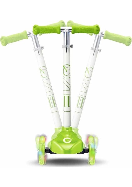 Evo Scooter 3tkr Işıklı Max 50KG Yeşil
